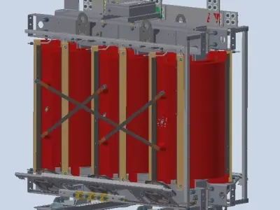 Power transformer 3D model purchase