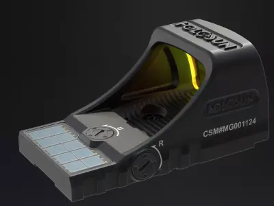 Holosun ELITE SCS red dot sight Low-poly 3D model