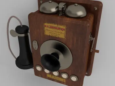 Telephone vintage - vintage 3D model
