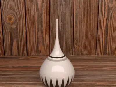 modern vase set Free 3D model
