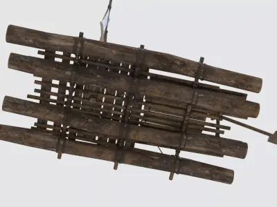 Survival Raft Ver 06 Low-poly 3D model