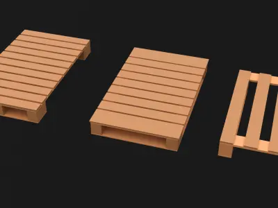 Low Poly Construction Props Low-poly 3D model