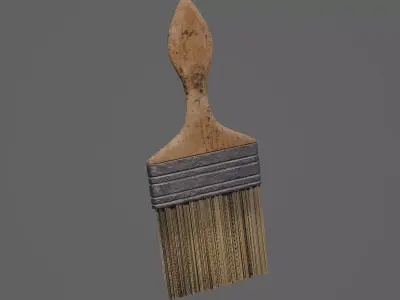 Paint Brush Game Ready Model Low-poly 3D model