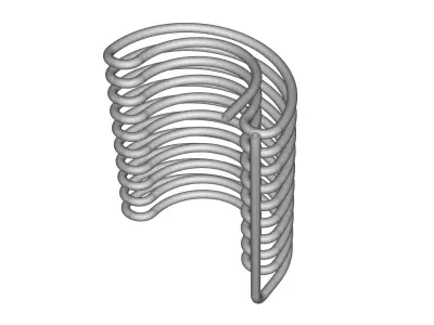 Pipe coil 3D model