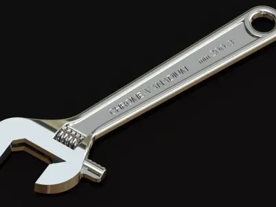Adjustable spanner 3D model buy