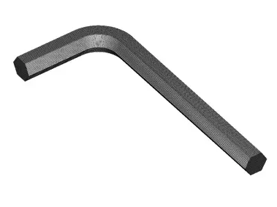 Plastic Allen Key 3D model