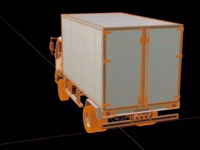 Isuzu FVZ Cargo Truck 3D model