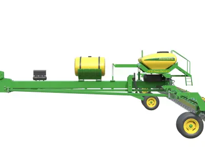 John Deere 36 Row Planter Low-poly 3D model