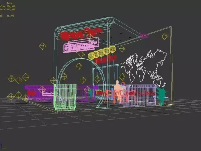 Exhibition - Area - 9X6-3DMAX2009-098 3D model