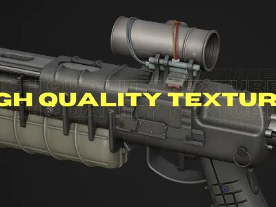 SMG ZARYA 901 FPS Animation Low-poly 3D model