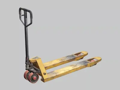 Construction Tool Pallet Truck Low-Poly 3D Model Low-poly 3D model