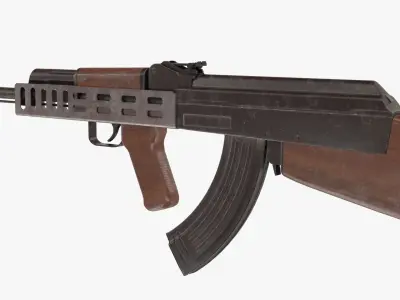 AK-47 Bullpup Low-poly 3D model