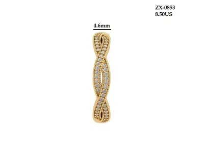 Infinity Wedding Band 3D print model order