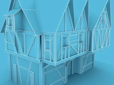 Medieval Building 24 Loyalist Low-poly 3D model