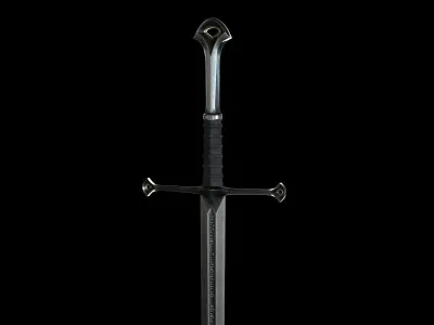 ANDURIL SWORD - LORD OF THE RINGS 3D model