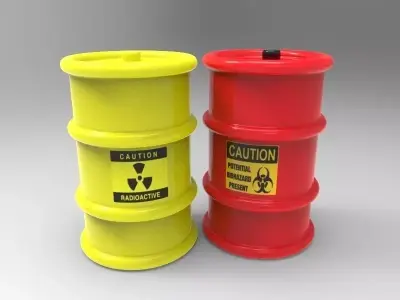 Industrial Barrel Low-poly 3D model purchase