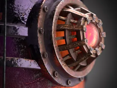 Sci-Fi Container Prop model - Futuristic - Cyberpunk   3D model