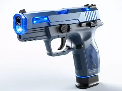 Futuristic SciFi Energy Pistol 3D model