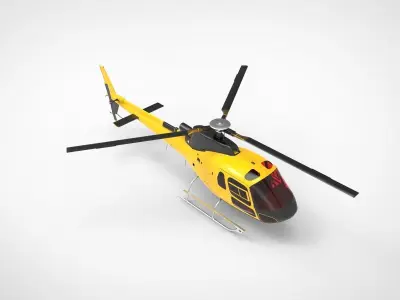 Helicopter Airbus H125 3D model