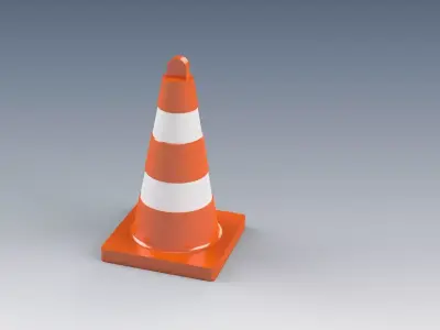 Traffic Safety Cone 3D print model