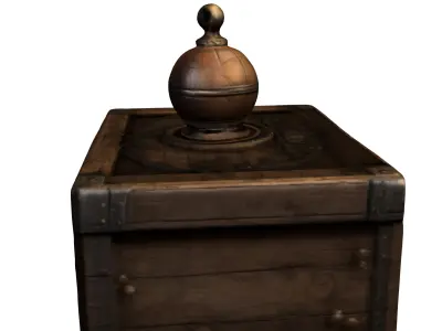 Mysterious Antique Puzzle Box 3D model