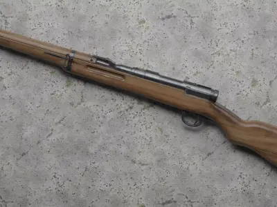 Arisaka 38 Low-poly 3D model