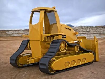Bulldozer 3D model