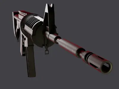 Solid-Gun ar - rifle 3D model