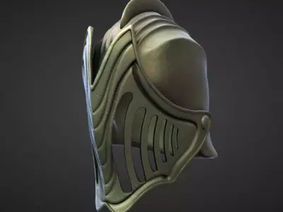 HELMET2 high and low poly Low-poly 3D model
