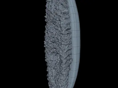 Brush Middle Poly 3D model