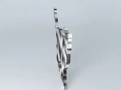 The Silver Fur Cat (2D Semi 3D) Free 3D model