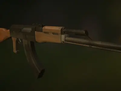 AK47 Gun 3D model