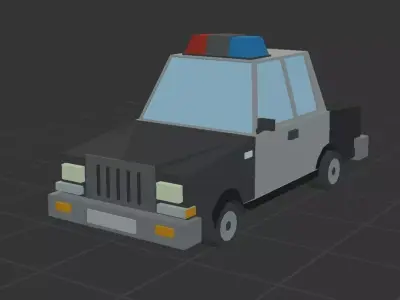 police car Free 3D model by e7492721