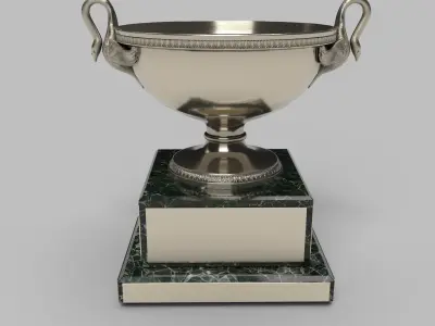 Bird Trophy Low-poly 3D model