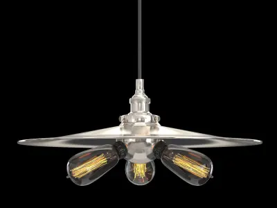 FACTORY FILAMENT METAL TRIPLE PENDANT 3D model