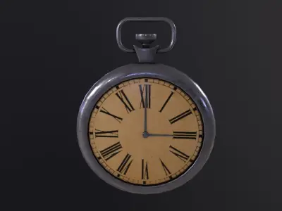 Old Pocket Watch 3D Model Low-poly 3D model