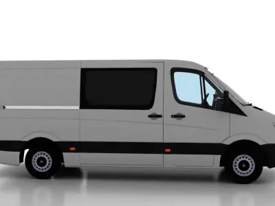 Mercedes Benz Sprinter L2H1 2009 Crew Van EU 3D model