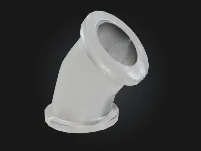 Metal Elbow Pipe Industrial Pipe 3D model