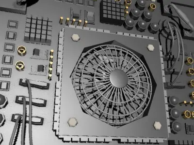 sci fi details 1 3D model