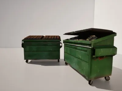 Dumpster 3D model purchase
