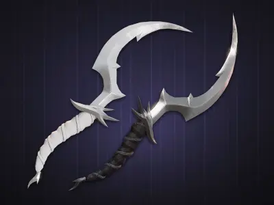 Fantasy Dagger 3 Low-poly 3D model