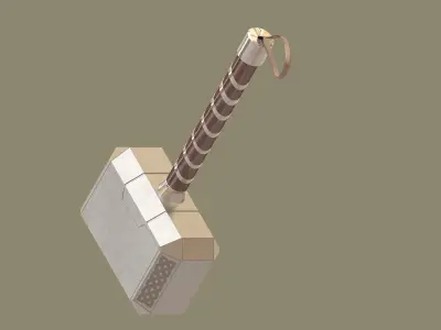 Mjolnir Thors Hammer 3D model