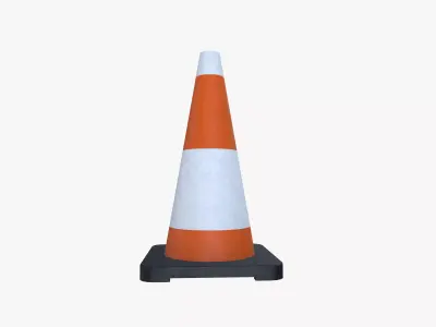 Traffic cone 3D model get