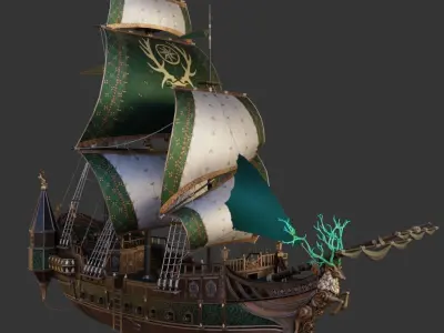 Ship Pack Low-poly 3D model purchase