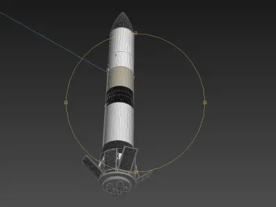 Stars-4 Missile 3D model