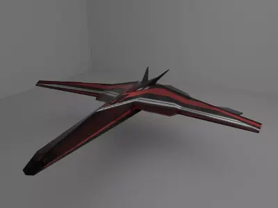 Pellion - Low Poly Spaceship Low-poly 3D model