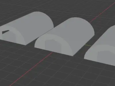 Aircraft Hanger V3 Low Poly Free low-poly 3D model