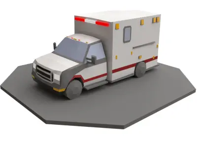 Cars and Trucks LowPoly 3D Model Pack