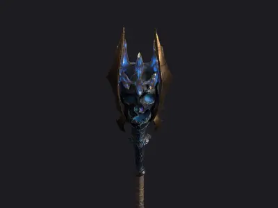 Staff 05 V2 Low-poly 3D model