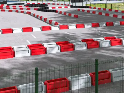 Karting Track Open Air 3D model